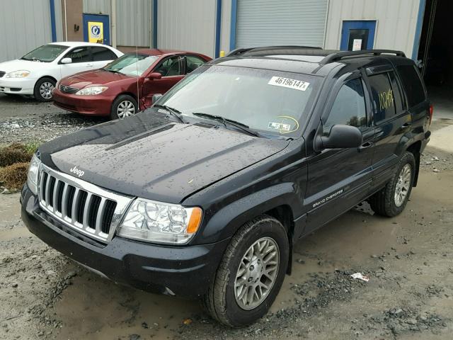 1J4GW58SX4C147358 - 2004 JEEP GRAND CHER BLACK photo 2