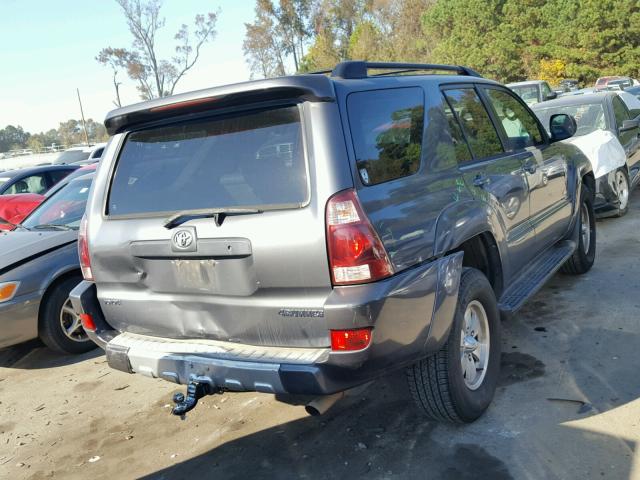 JTEZU14R630014317 - 2003 TOYOTA 4RUNNER SR GRAY photo 4