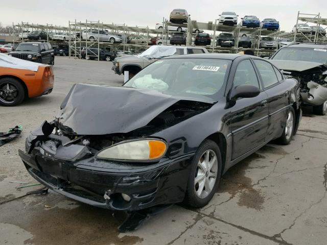 1G2NW52E64M634829 - 2004 PONTIAC GRAND AM BLACK photo 2