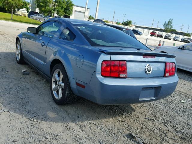 1ZVHT80N785114481 - 2008 FORD MUSTANG BLUE photo 3