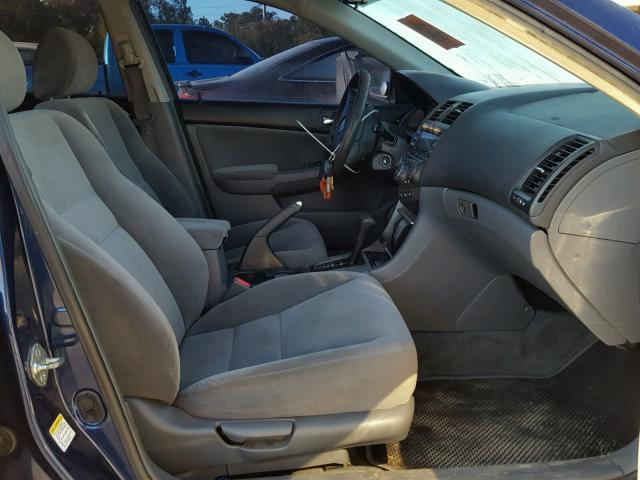 1HGCM56614A101558 - 2004 HONDA ACCORD BLUE photo 5