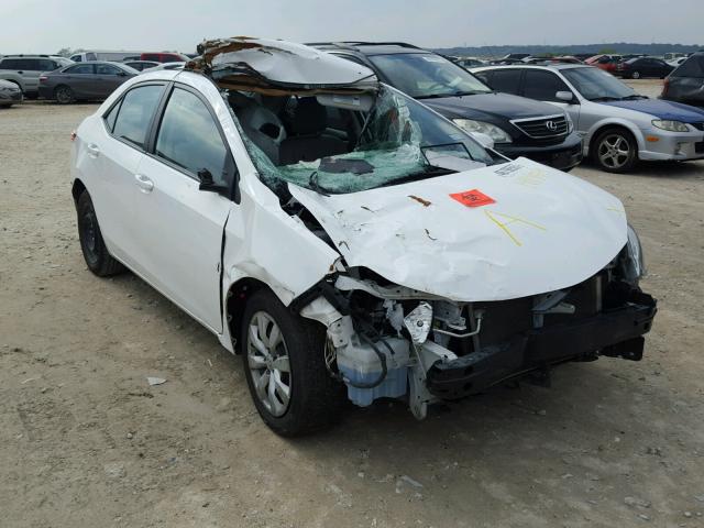 2T1BURHE8EC184859 - 2014 TOYOTA COROLLA L WHITE photo 1