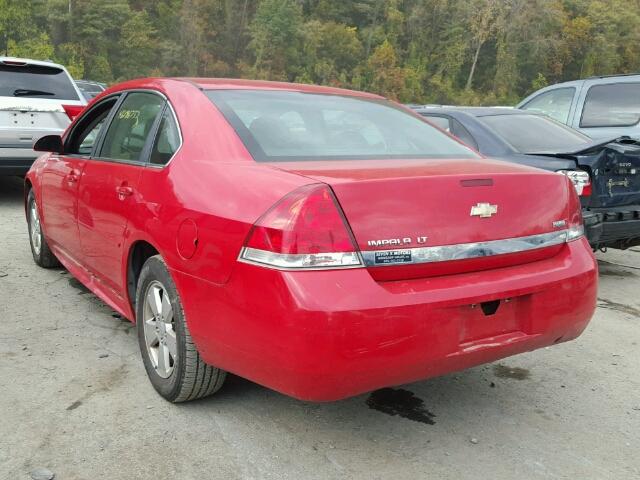 2G1WB5EK8A1188714 - 2010 CHEVROLET IMPALA LT RED photo 3