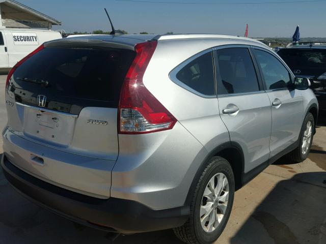 2HKRM4H78DH610189 - 2013 HONDA CR-V SILVER photo 4