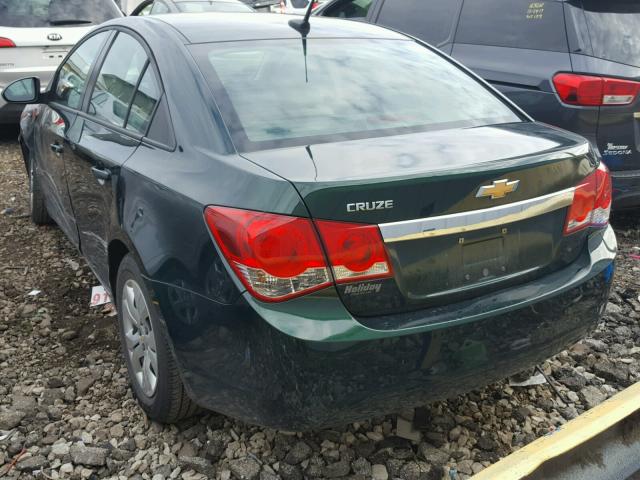 1G1PA5SH7E7233103 - 2014 CHEVROLET CRUZE LS GREEN photo 3