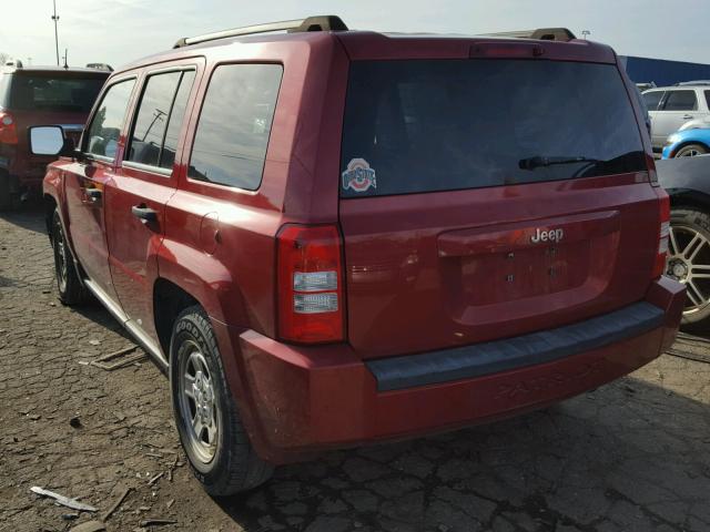 1J8FT28W48D766915 - 2008 JEEP PATRIOT SP RED photo 3