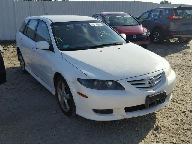 1YVFP82D845N92013 - 2004 MAZDA 6 WHITE photo 1