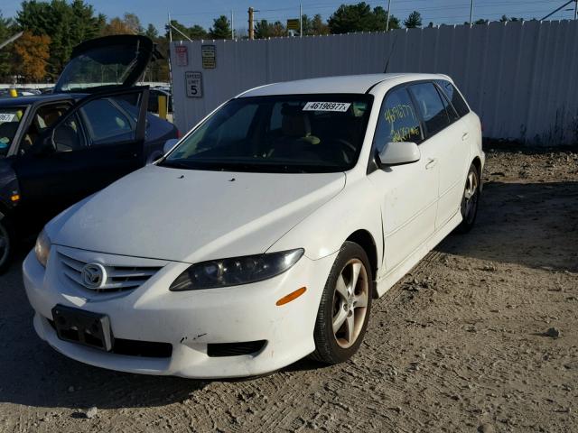 1YVFP82D845N92013 - 2004 MAZDA 6 WHITE photo 2