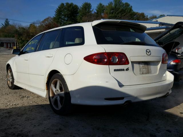 1YVFP82D845N92013 - 2004 MAZDA 6 WHITE photo 3