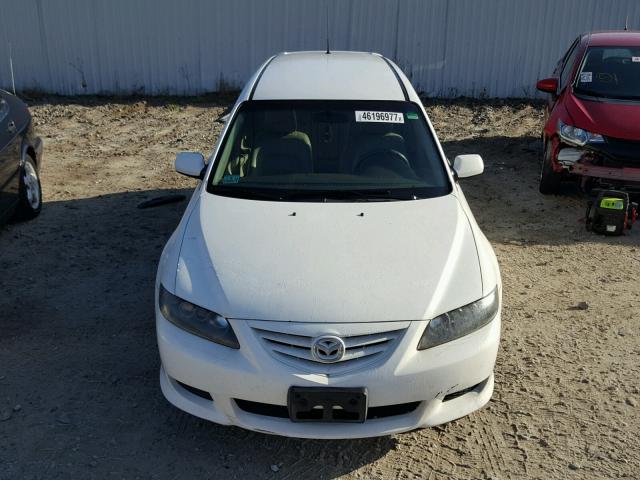 1YVFP82D845N92013 - 2004 MAZDA 6 WHITE photo 9