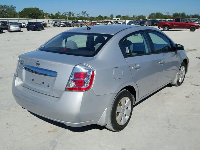 3N1AB6AP9AL621418 - 2010 NISSAN SENTRA 2.0 SILVER photo 4