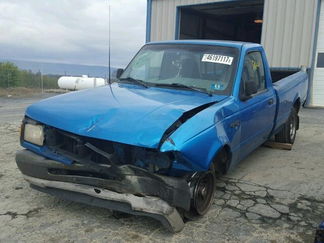 1FTCR10U7RTA17613 - 1994 FORD RANGER BLUE photo 2