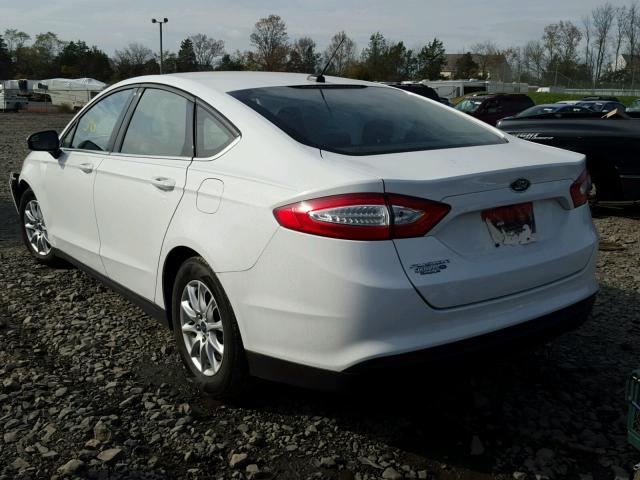 3FA6P0G71GR109060 - 2016 FORD FUSION S WHITE photo 3