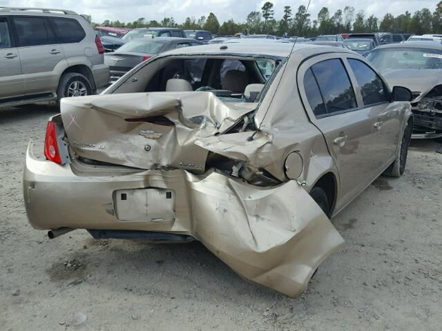 1G1AL55F677366917 - 2007 CHEVROLET COBALT LT TAN photo 4