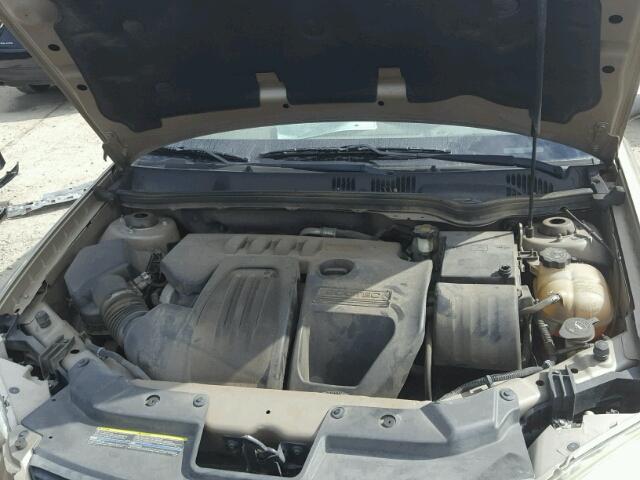 1G1AL55F677366917 - 2007 CHEVROLET COBALT LT TAN photo 7