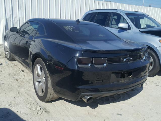 2G1FC1EV7A9221963 - 2010 CHEVROLET CAMARO LT BLACK photo 3