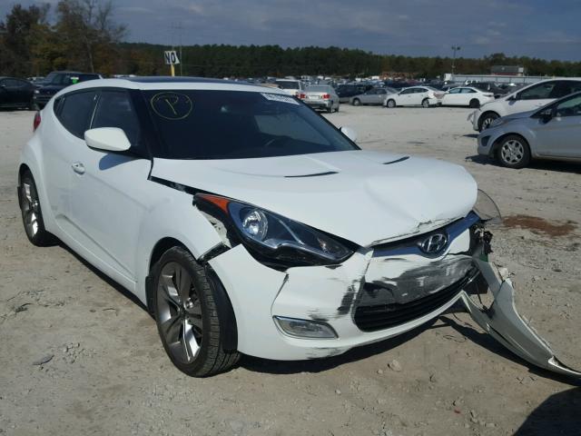 KMHTC6AD8DU107123 - 2013 HYUNDAI VELOSTER B WHITE photo 1