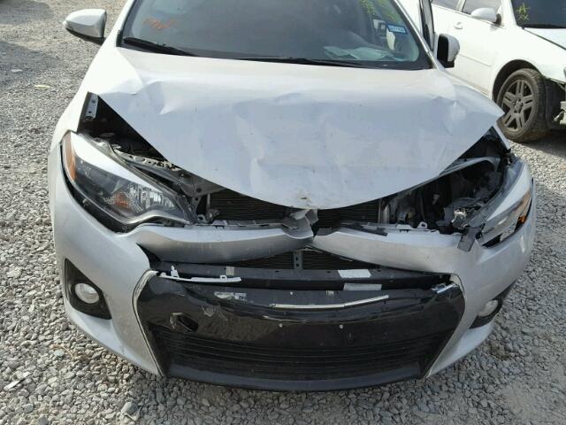 2T1BURHE5EC160860 - 2014 TOYOTA COROLLA L SILVER photo 7