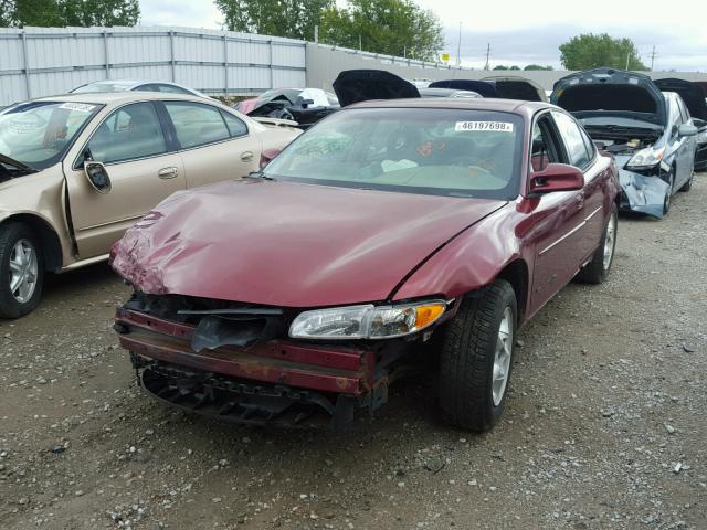 1G2WK52J02F136561 - 2002 PONTIAC GRAND PRIX MAROON photo 2