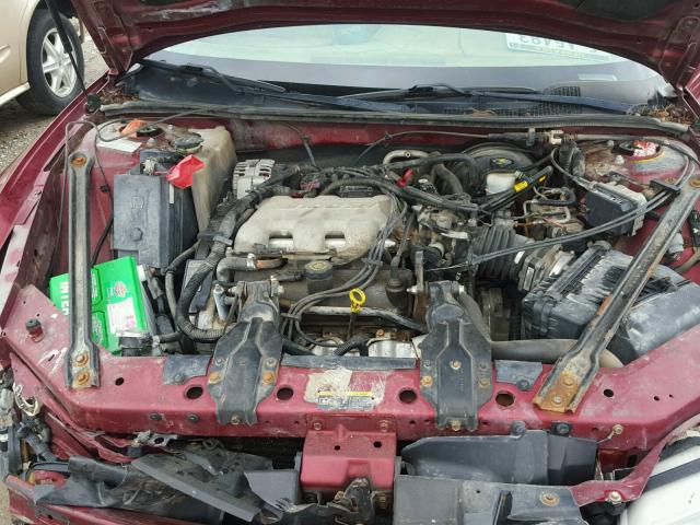 1G2WK52J02F136561 - 2002 PONTIAC GRAND PRIX MAROON photo 7