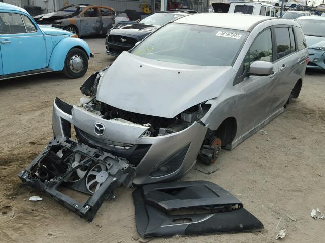 JM1CW2CL1C0135750 - 2012 MAZDA 5 GRAY photo 2