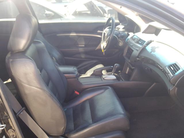 1HGCS22878A001692 - 2008 HONDA ACCORD EXL BLACK photo 5