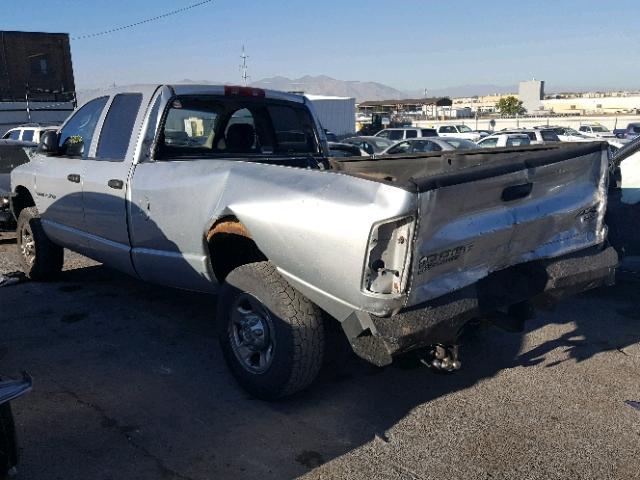 3D7KU28623G712386 - 2003 DODGE RAM 2500 S SILVER photo 3