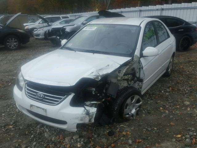 KNAFE222795598199 - 2009 KIA SPECTRA EX WHITE photo 2