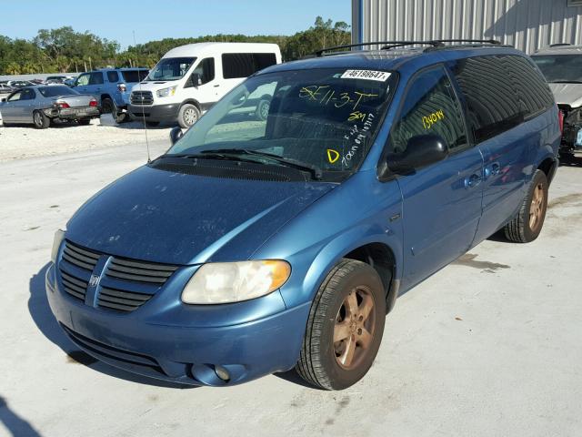 2D4GP44L76R687016 - 2006 DODGE GRAND CARA BLUE photo 2