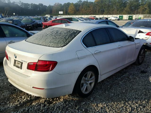 WBAXG5C58CDX06304 - 2012 BMW 528 I WHITE photo 4