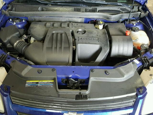 1G1AK15F977380208 - 2007 CHEVROLET COBALT LS BLUE photo 7