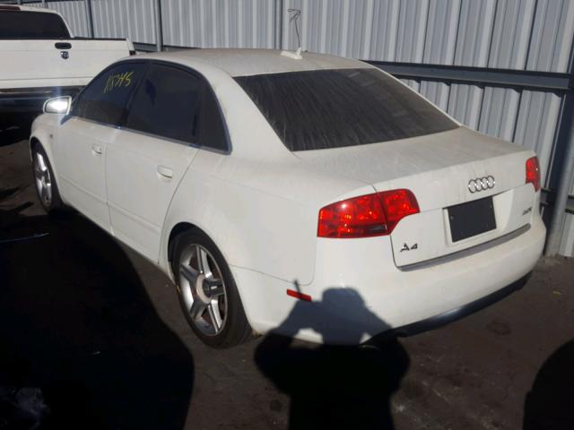 WAUAF78E46A180160 - 2006 AUDI A4 2 WHITE photo 3