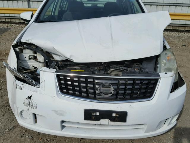 3N1AB61E39L653629 - 2009 NISSAN SENTRA WHITE photo 7