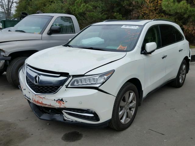 5FRYD4H89FB004792 - 2015 ACURA MDX ADVANC WHITE photo 2