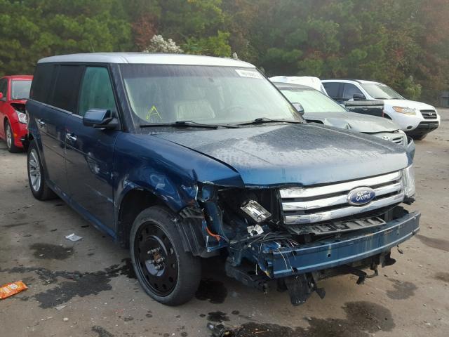 2FMGK5CC4BBD20320 - 2011 FORD FLEX TEAL photo 1