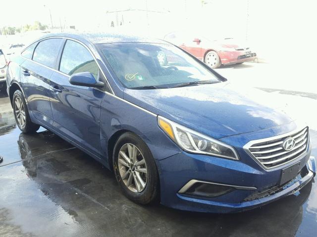 5NPE24AF6GH325128 - 2016 HYUNDAI SONATA SE BLUE photo 1