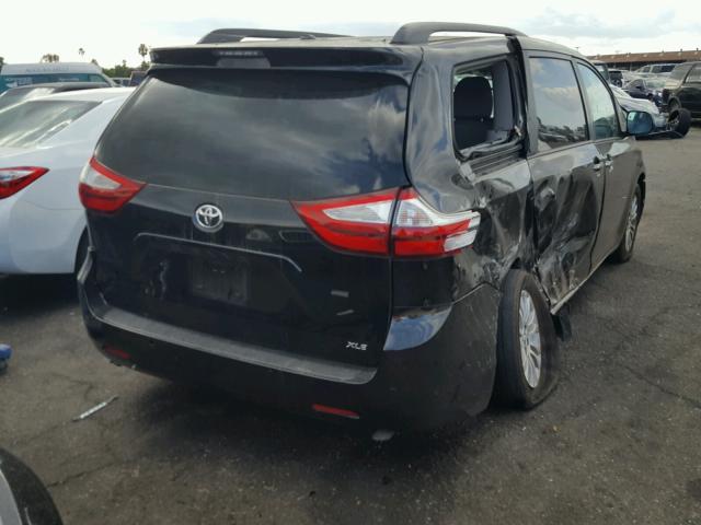 5TDYK3DC6GS765000 - 2016 TOYOTA SIENNA XLE BLACK photo 4