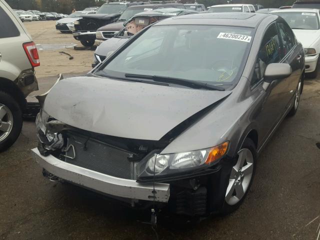 2HGFA16847H304031 - 2007 HONDA CIVIC EX GRAY photo 2