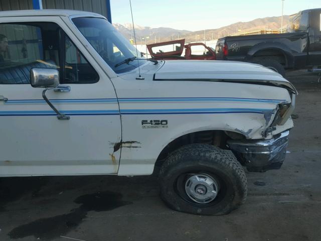 1FTEF14N2HKA43531 - 1987 FORD F150 WHITE photo 9