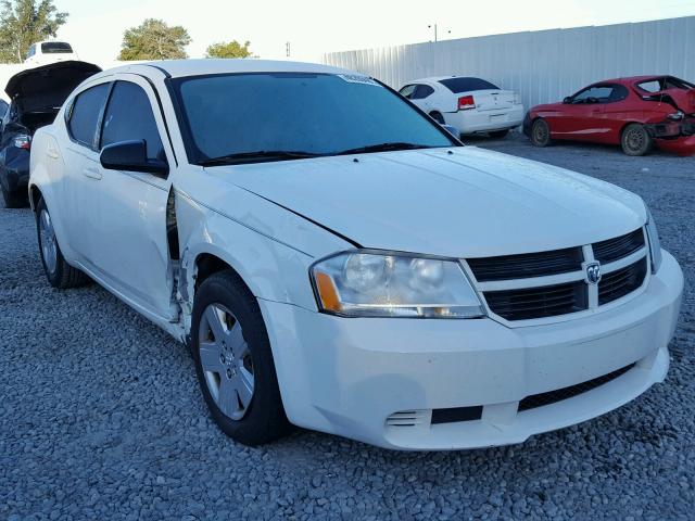 1B3CC4FB4AN119812 - 2010 DODGE AVENGER SX WHITE photo 1