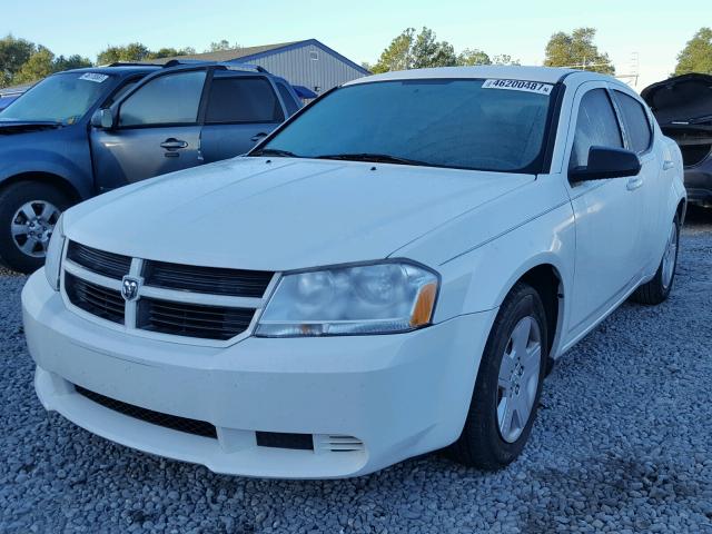 1B3CC4FB4AN119812 - 2010 DODGE AVENGER SX WHITE photo 2