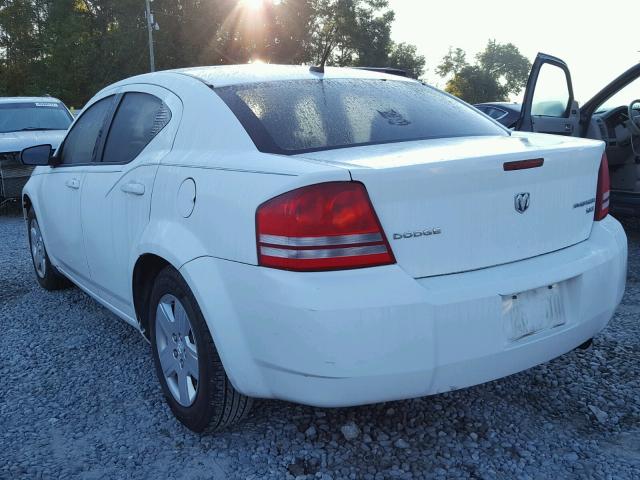 1B3CC4FB4AN119812 - 2010 DODGE AVENGER SX WHITE photo 3