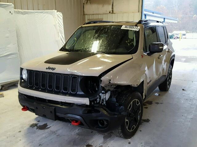 ZACCJBCT5GPD76161 - 2016 JEEP RENEGADE T TAN photo 2