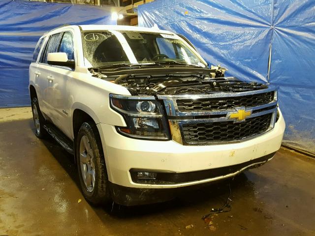 1GNSKBKCXFR527965 - 2015 CHEVROLET TAHOE K150 WHITE photo 1