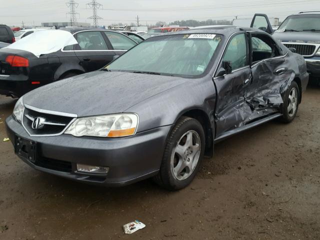 19UUA56613A033662 - 2003 ACURA 3.2TL GRAY photo 2