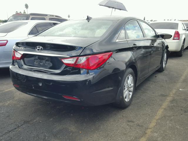 5NPEB4AC0DH692916 - 2013 HYUNDAI SONATA GLS BLACK photo 4