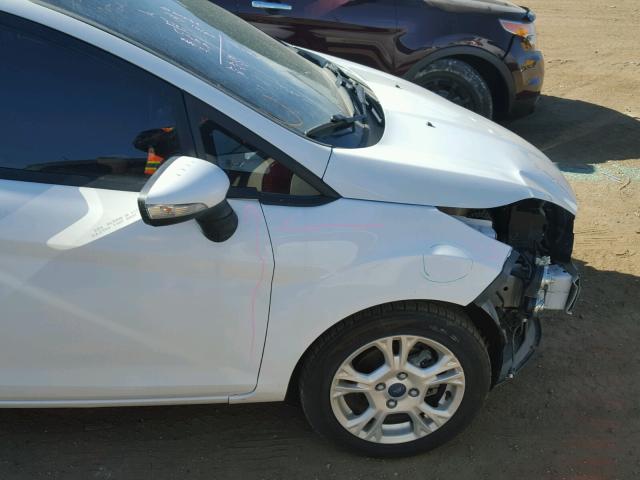 3FADP4EJ1EM203205 - 2014 FORD FIESTA SE WHITE photo 9