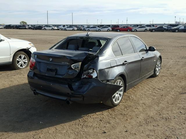 WBAVB77568NM06466 - 2008 BMW 335 I GRAY photo 4