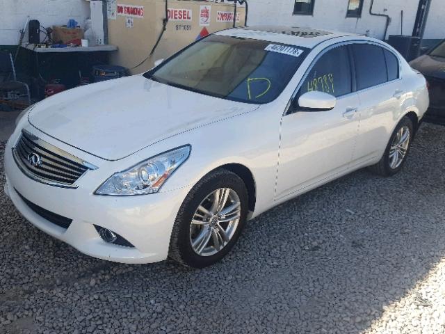 JN1DV6AR7BM451542 - 2011 INFINITI G25 WHITE photo 2