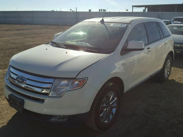 2FMDK38C58BA36462 - 2008 FORD EDGE SEL WHITE photo 2